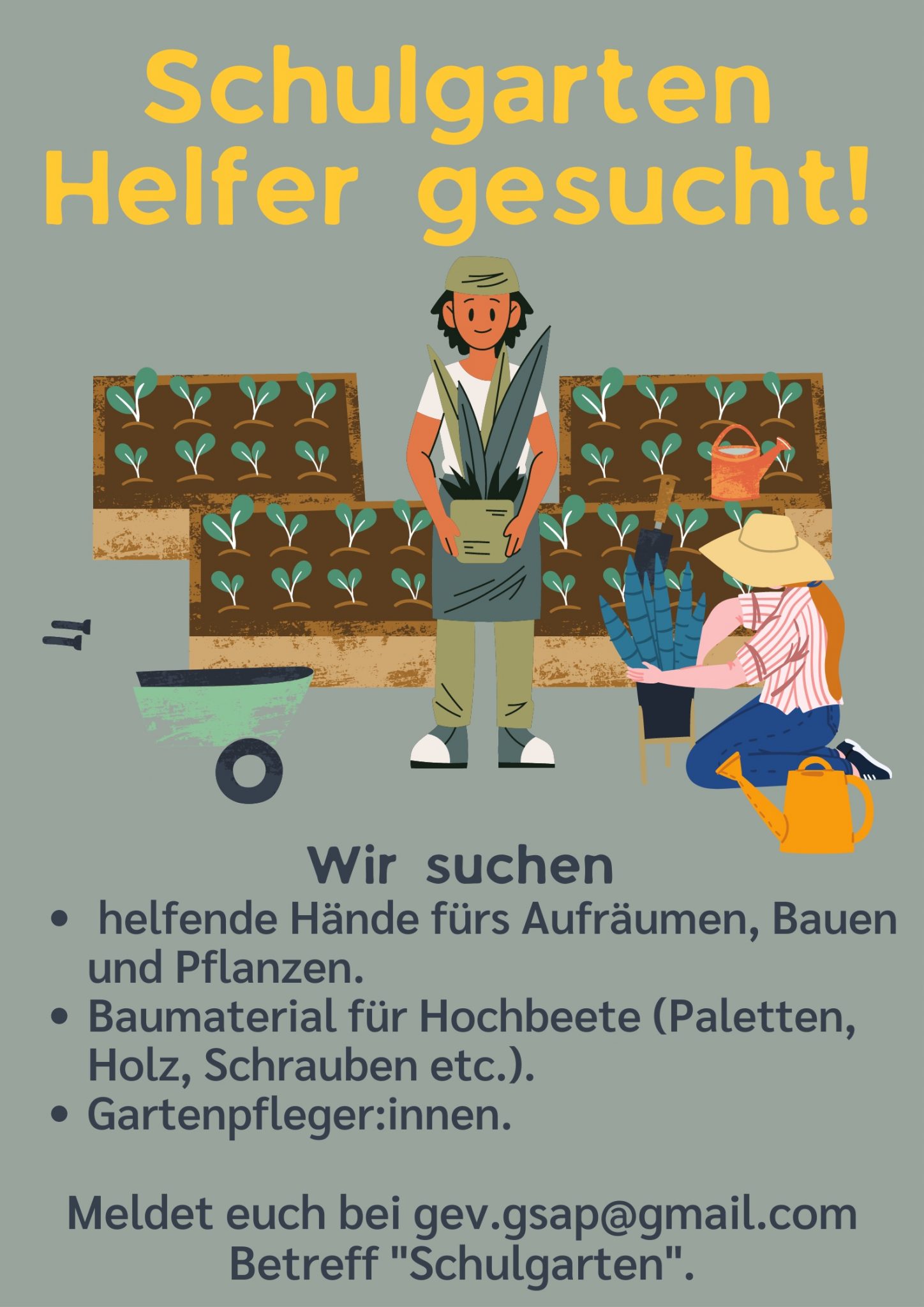 Helfer F R Schulgarten Gesucht Grundschule Am Planetarium